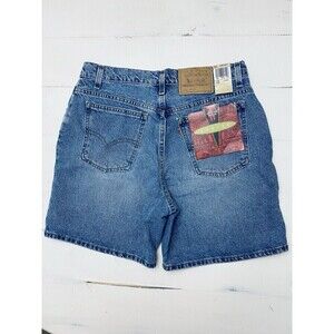 Vintage 90’s Levis 967 Relaxed Fit Jean Shorts Size 13 Jr Orange Tab High Rise